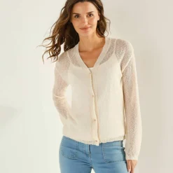Gilet en maille fantaisie