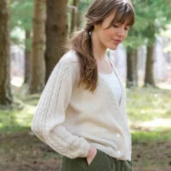 Gilet forme cache-coeur toucher doux