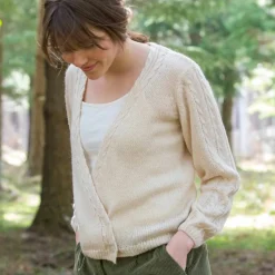 Gilet forme cache-coeur toucher doux