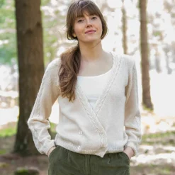Gilet forme cache-coeur toucher doux