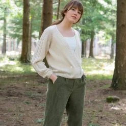 Gilet forme cache-coeur toucher doux