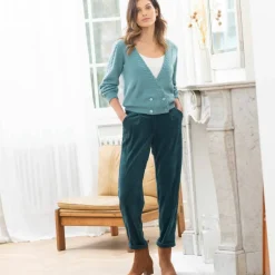 Gilet forme cache-coeur toucher doux