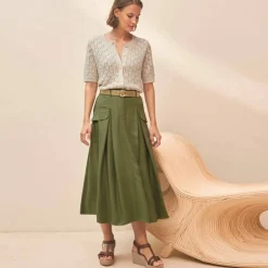 Gilet manches courtes, maille ajourée