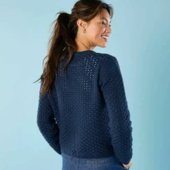 Gilet paletot maille fantaisie, Spécial Petites