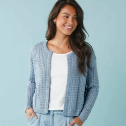 Gilet paletot maille fantaisie, Spécial Petites