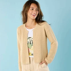 Gilet paletot maille fantaisie, Spécial Petites
