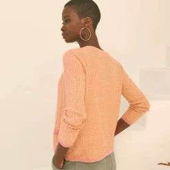 Gilet paletot, maille moulinée