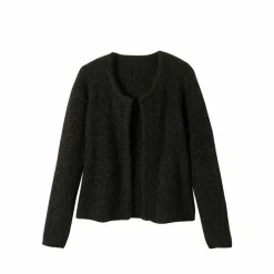 Gilet paletot Spécial Petites, maille poilue