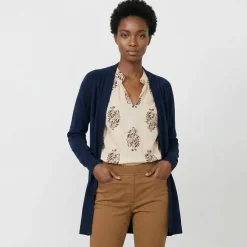 Gilet porter ouvert, manches longues