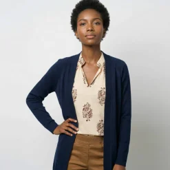 Gilet porter ouvert, manches longues