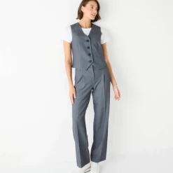 Gilet sans manches, uni
