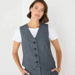 Gilet sans manches, uni