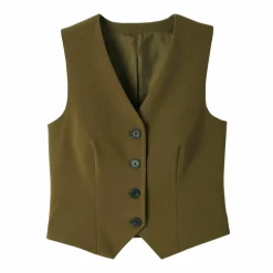 Gilet sans manches, uni