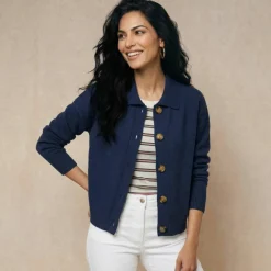 Gilet veste boutonné, polyester recyclé**
