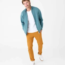 Gilet zippé col montant en maille milano