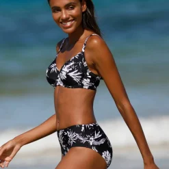 Haut de maillot de bain corbeille imprimé Tabika - avec armatures