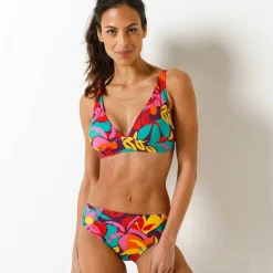 Haut de maillot de bain forme foulard imprimé Cayetana - sans armatures