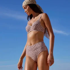 Haut de maillot de bain forme minimiseur imprimé Tahona - avec armatures