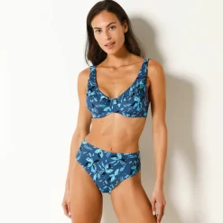 Haut de maillot de bain volanté forme foulard Lokia - avec armatures flexibles