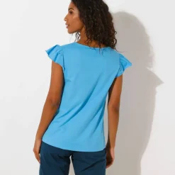 Haut de pyjama manches courtes uni