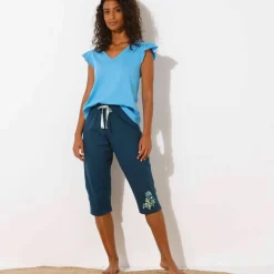 Haut de pyjama manches courtes uni