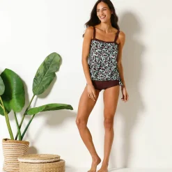Haut de tankini imprimé Saravia – coques moulées