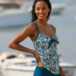 Haut de tankini imprimé Tanza