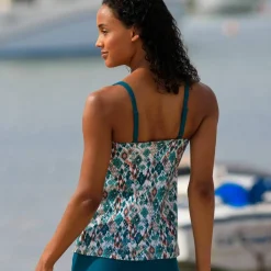 Haut de tankini imprimé Tanza