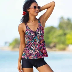 Haut de tankini minimiseur imprimé Kalibo