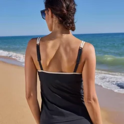 Haut de tankini uni gainant Ilaya