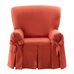Housse bachette coton uni nouettes fauteuil canapés