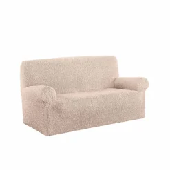 Housse bi-extensible microfibre gaufrée pour fauteuil et canapé