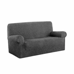 Housse bi-extensible microfibre gaufrée pour fauteuil et canapé
