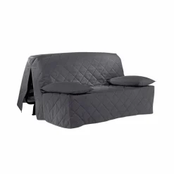 Housse canapé BZ coton bachette uni matelassé