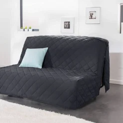 Housse canapé BZ coton bachette uni matelassé