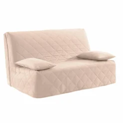 Housse canapé BZ coton bachette uni matelassé