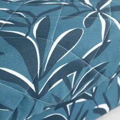 Housse clic-clac matelassée imprimé feuillage