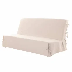 Housse clic-clac standard coton bachette uni