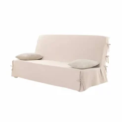 Housse clic-clac standard coton bachette uni