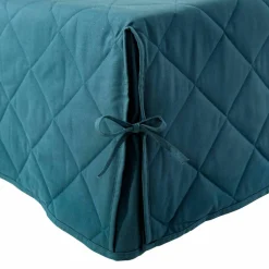 Housse clic-clac standard matelassée coton bachette uni