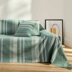 Housse coussin multicolore coton tissage artisanal - lot de 2
