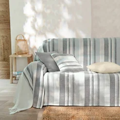 Housse coussin multicolore coton tissage artisanal - lot de 2