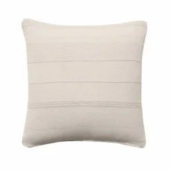 Housse coussin unie coton tissage artisanal - lot de 2