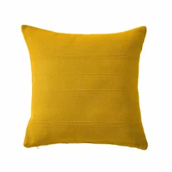 Housse coussin unie coton tissage artisanal - lot de 2