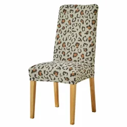 Housse de chaise extensible, imprimé léopard