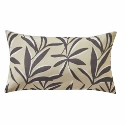 Housse de coussin imprimé feuillage