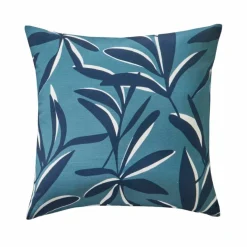 Housse de coussin imprimé feuillage