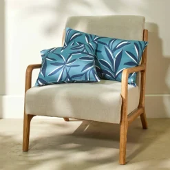 Housse de coussin imprimé feuillage