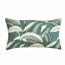 Housse de coussin imprimé feuillage - lot de 2