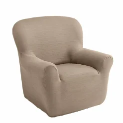 Housse extensible unie canapé fauteuil accoudoirs